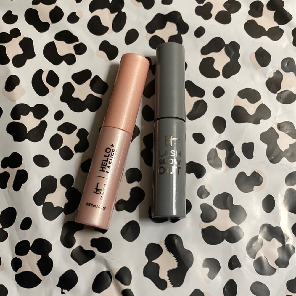IT cosmetics lash blow out mini + hello+ lashes mascara mini new duo